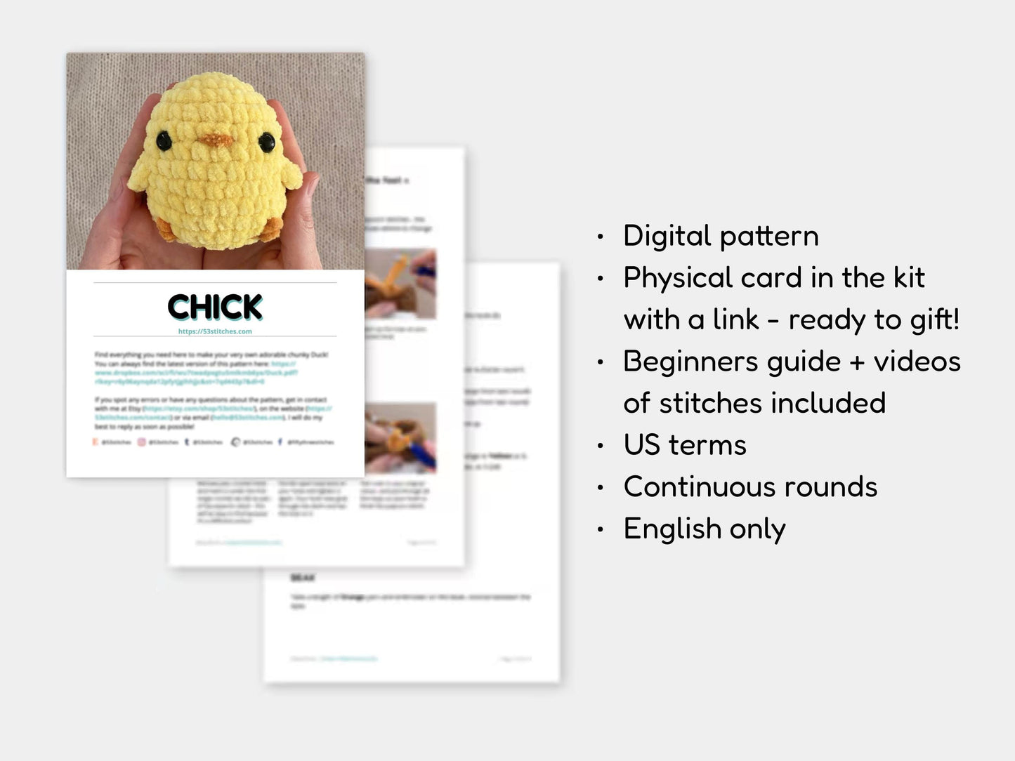 Baby Chick Learn to Crochet Kit