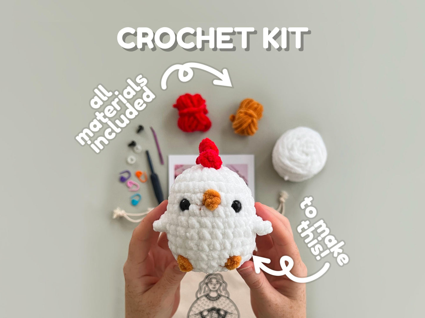Chicken Learn to Crochet Kit