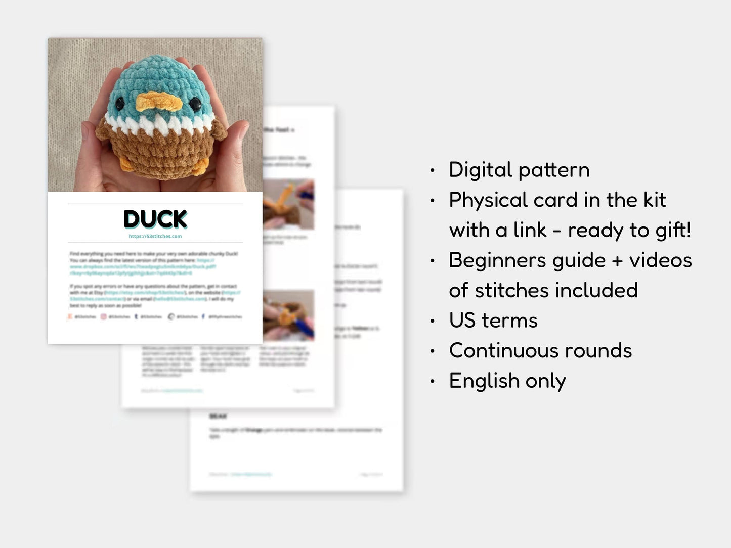 Duck Learn to Crochet Kit