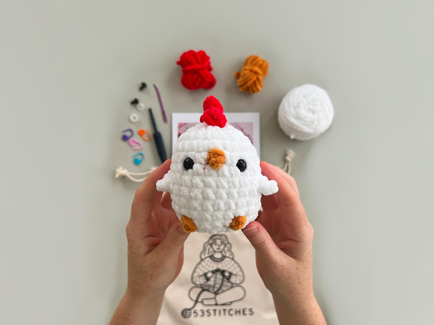 Chicken Learn to Crochet Kit