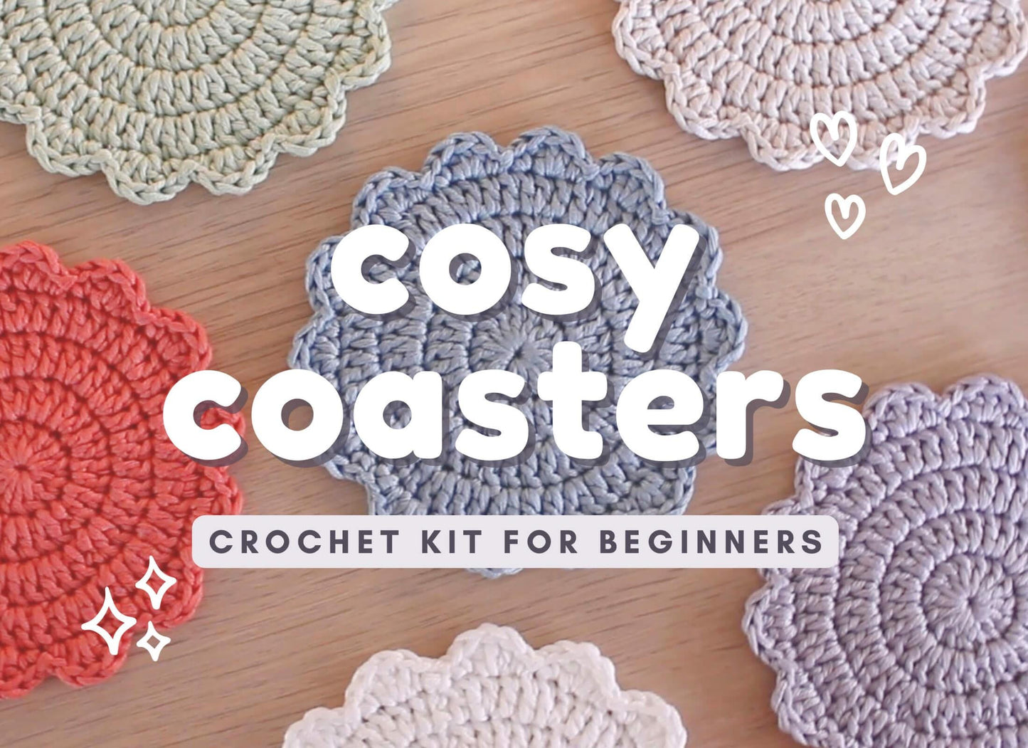 Coaster Set - Learn to Crochet Kit