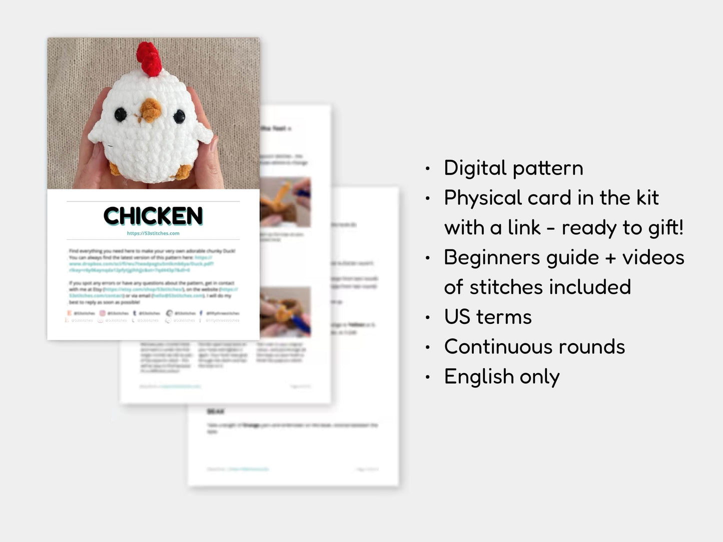 Chicken Learn to Crochet Kit
