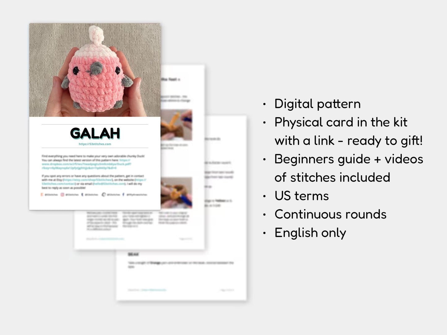 Galah Learn to Crochet Kit