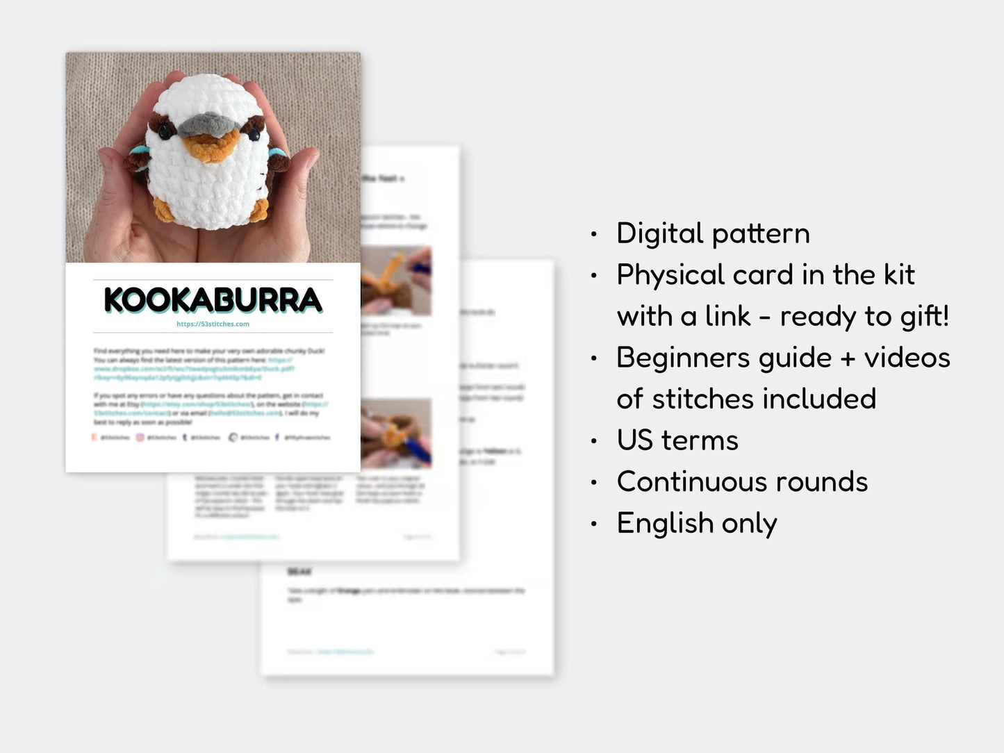 Kookaburra Learn to Crochet Kit