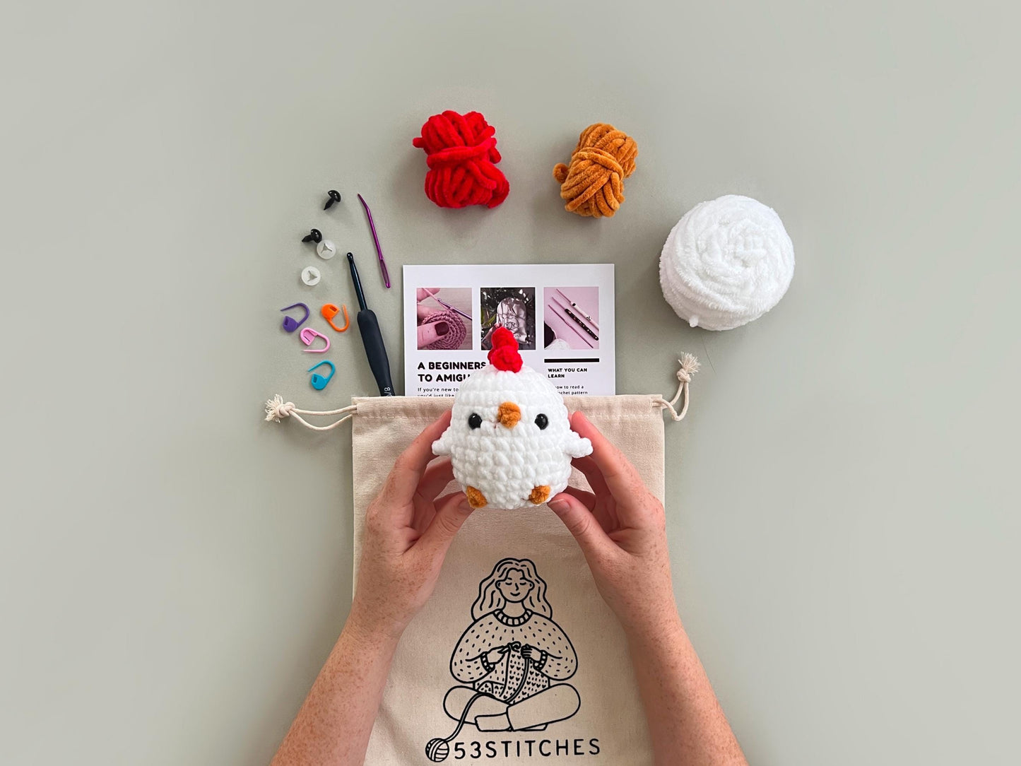 Chicken Learn to Crochet Kit