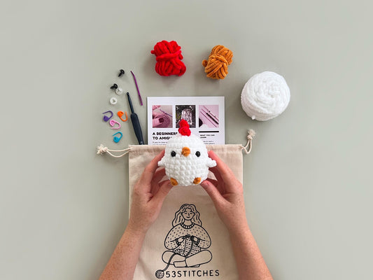Chicken Learn to Crochet Kit