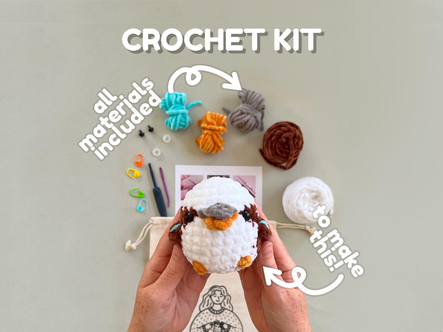 Kookaburra Learn to Crochet Kit