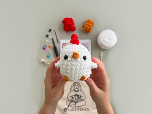 Chicken Learn to Crochet Kit