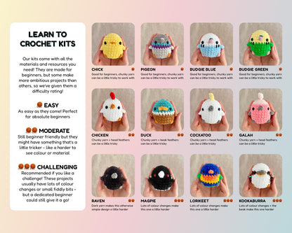 Kookaburra Learn to Crochet Kit