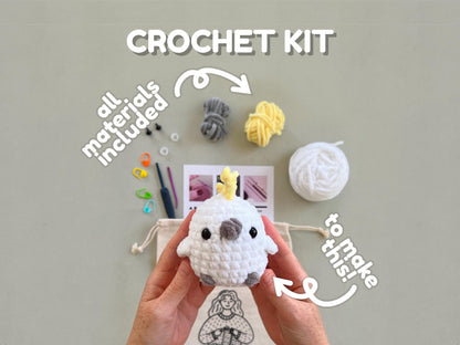 Cockatoo Learn to Crochet Kit