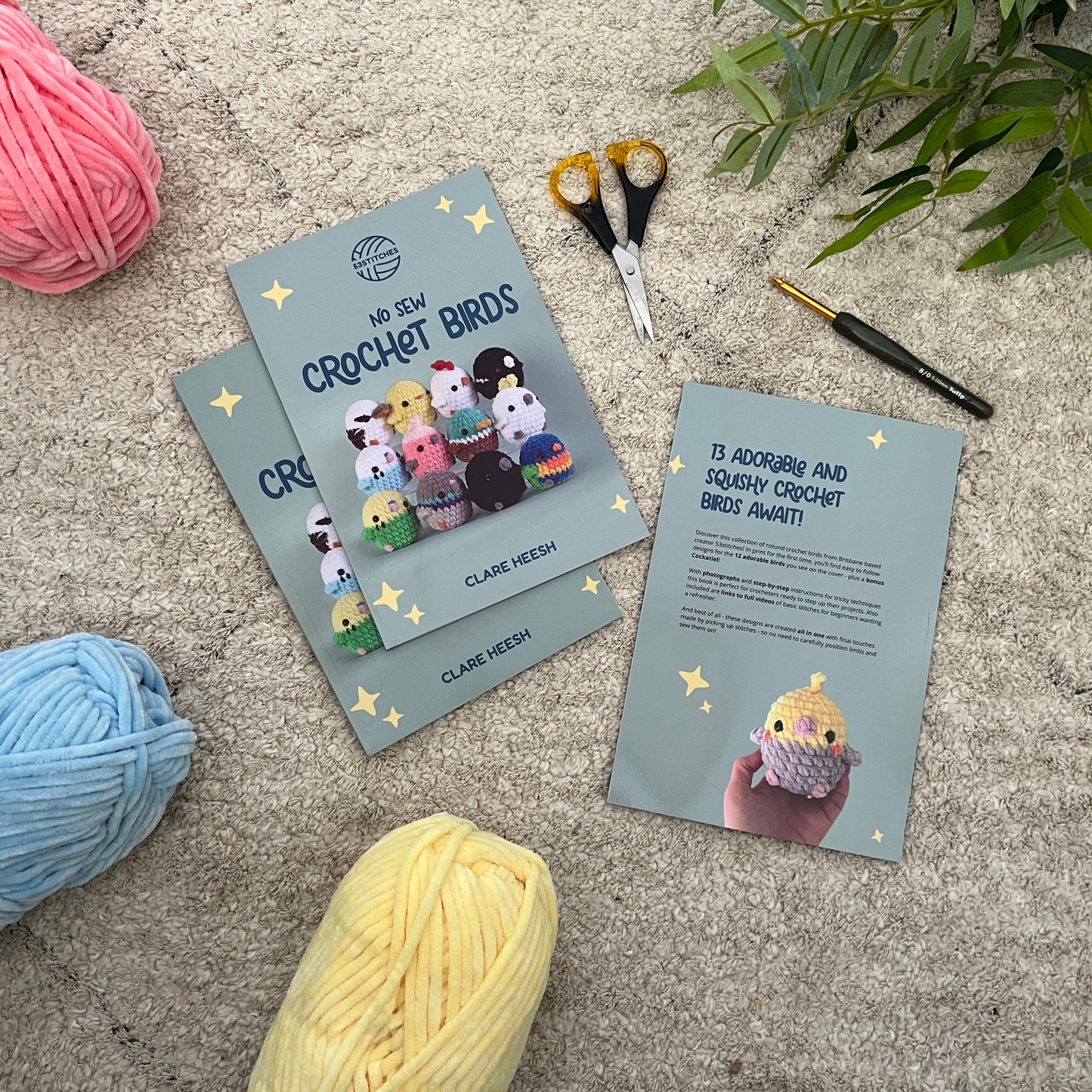 No Sew Crochet Birds Pattern Book