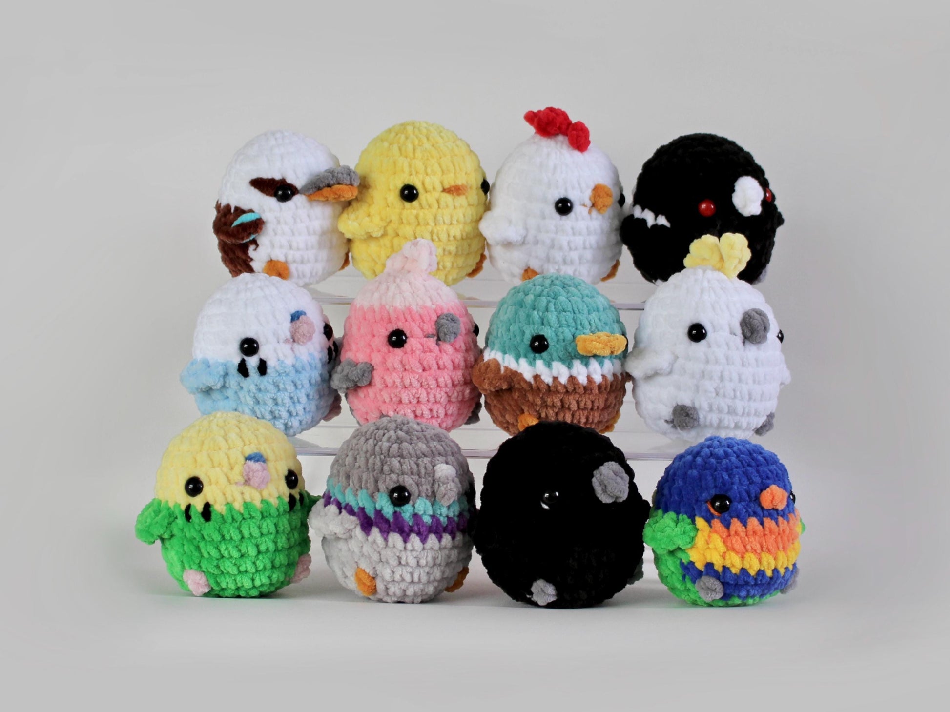 Handmade crochet bird - Finished adorable crochet plushie - Soft and squishy - Made to order
