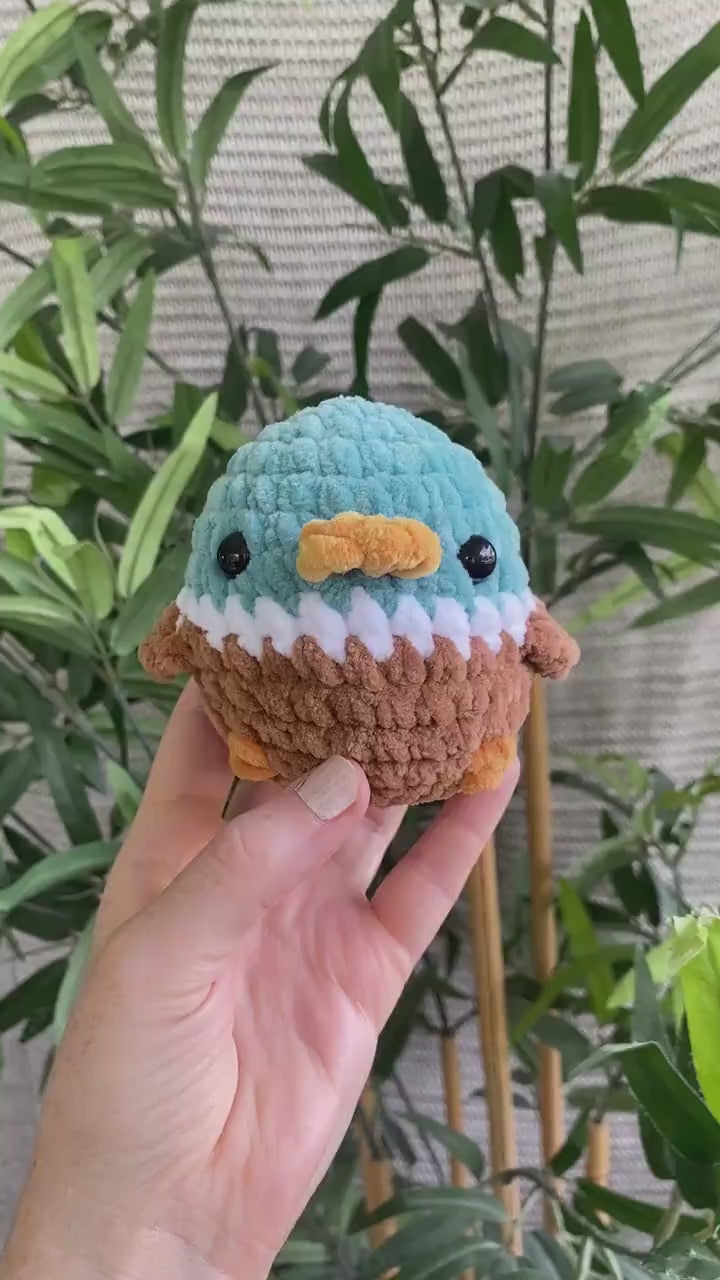 Handmade crochet bird - Finished adorable crochet plushie - Soft and squishy - Made to order